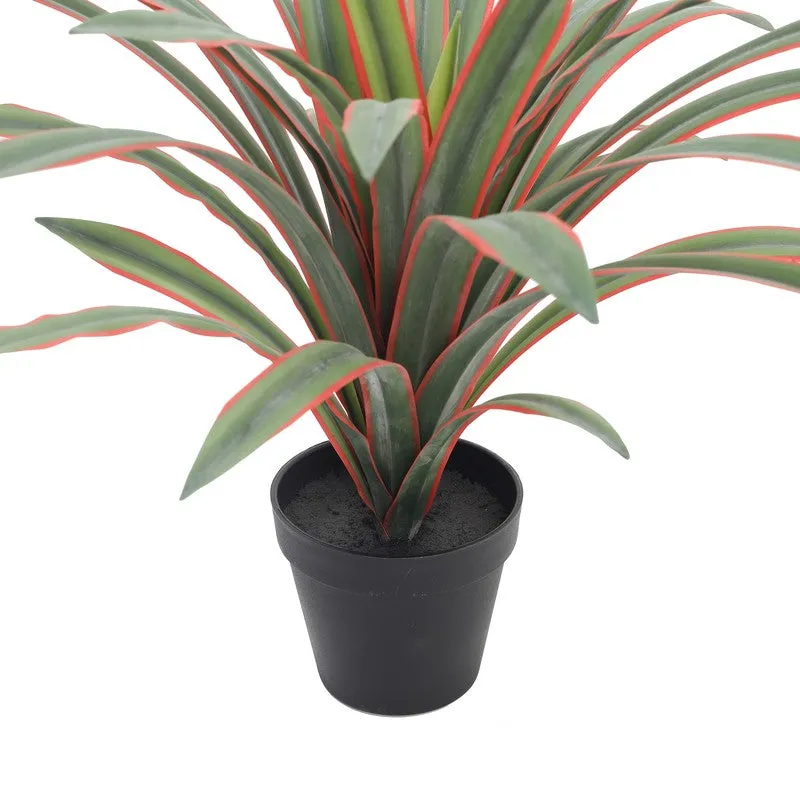 Serenity Leaf Artificial Plant With Black Plastic Pot - 1.3 ft media 8