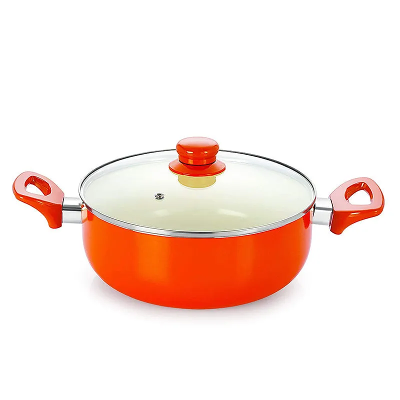 Nirlon Ceramic Coating Non Stick Cooking Pot With Lid - 2100 ML media 3