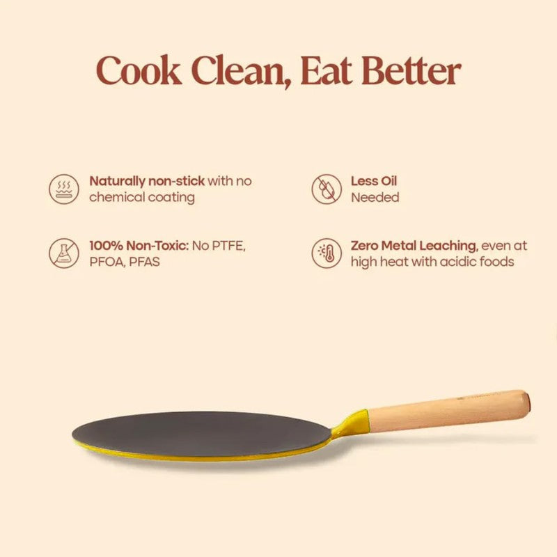 Cumin Co Enamel Cast Iron Roti Tawa media 8