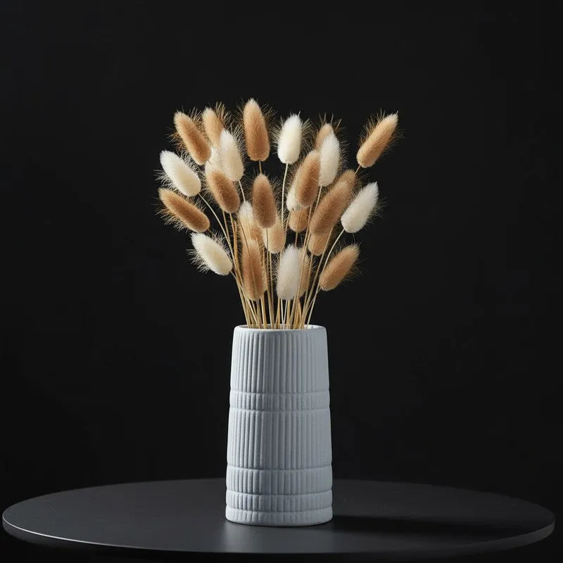 Ash Grey Minimal Ceramic Vase media 7