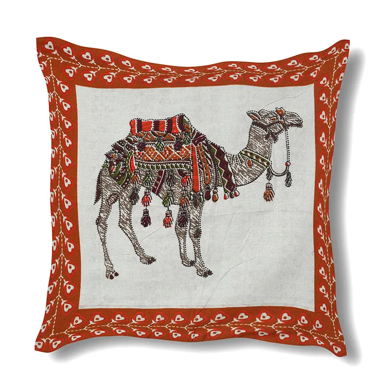 Ankaari Ethnic Cotton Diwan Set (Red) - Eight Piece Set media 4