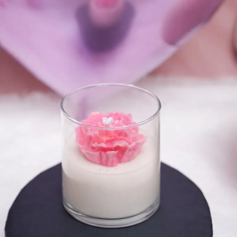 RoseAura Scented Candle Set - Pink media 6