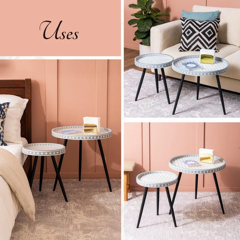 Metalia Moon Accent Table - Set Of Two media 4
