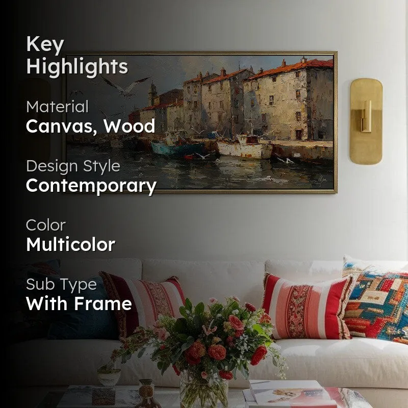 Portside Canvas Wall Painting With Frame media 2