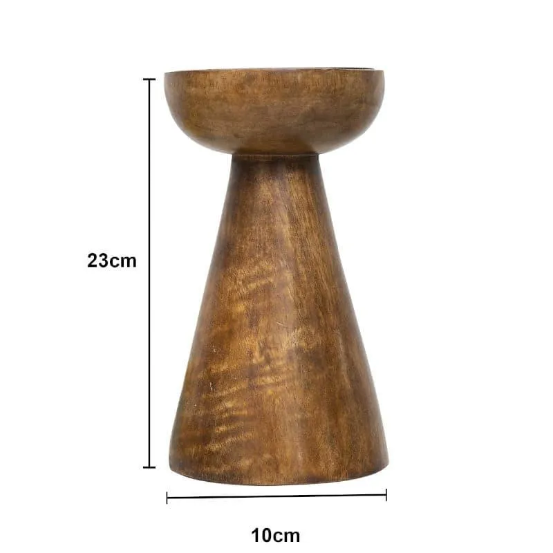 Riga Wooden Candle Stand - Tall media 3