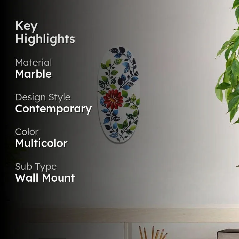 Floral Yard Printed Marble Wall Accent media 2
