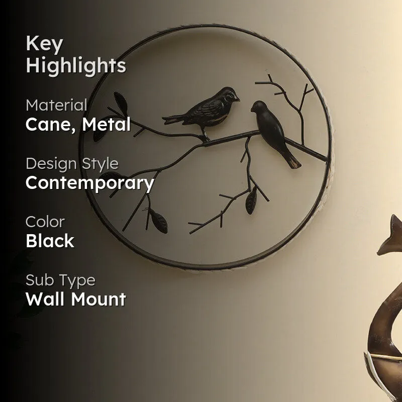 Chirpy Mate Cane & Metal Wall Accent media 2