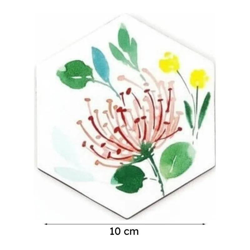 Blossom Dance Handpainted Coaster - Set Of Six media 7