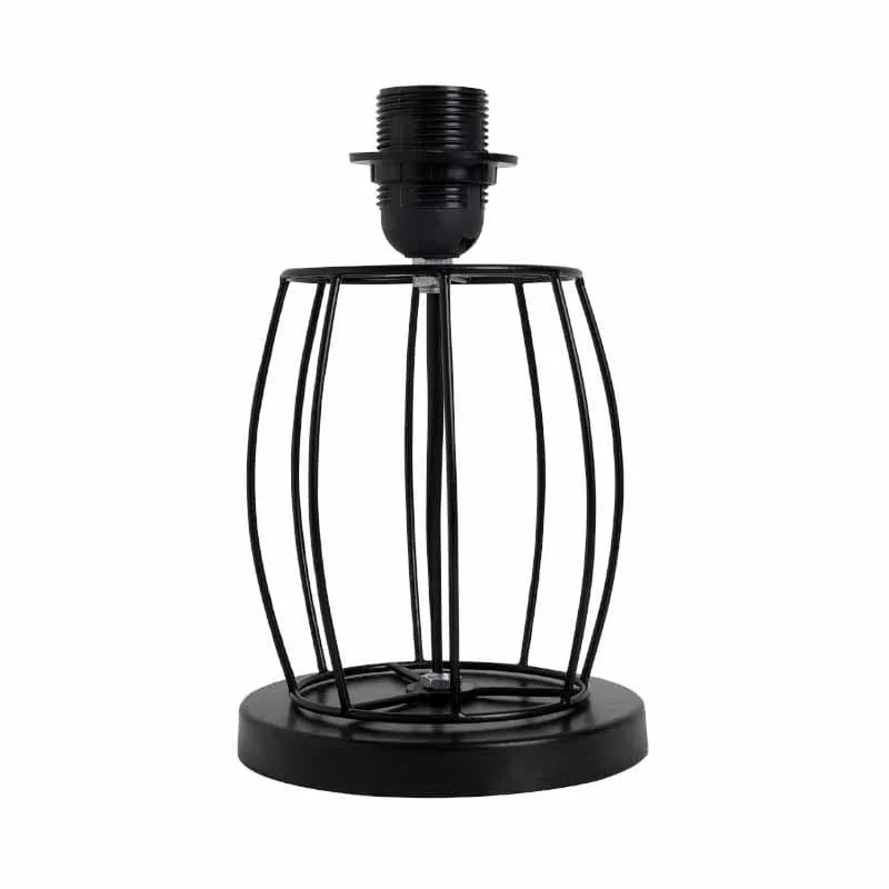 Amber Black Fabric Table Lamp - Multicolor media 5