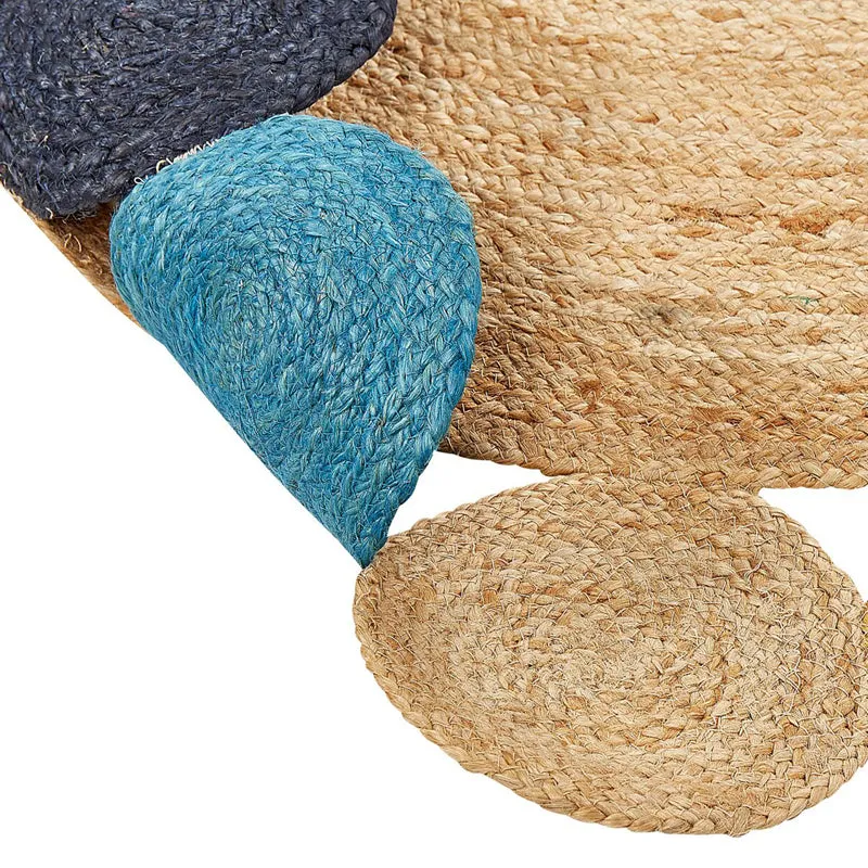 Plait Flora Braided Jute Area Rug - Multicolor media 6