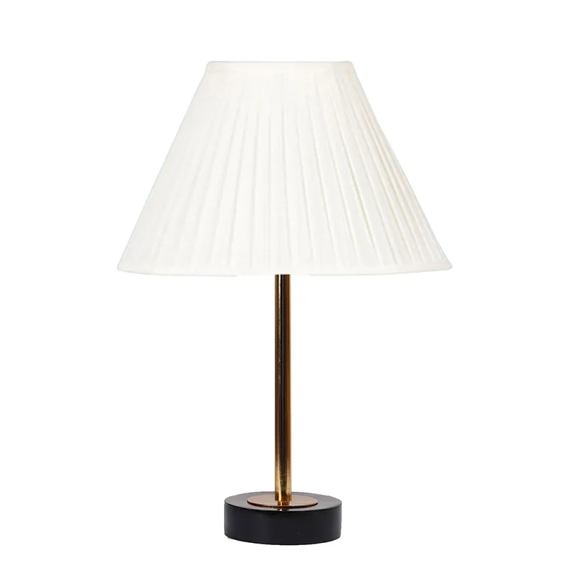 Pleatra Rodin Wooden Table Lamp - OffWhite,Gold,Black media 4