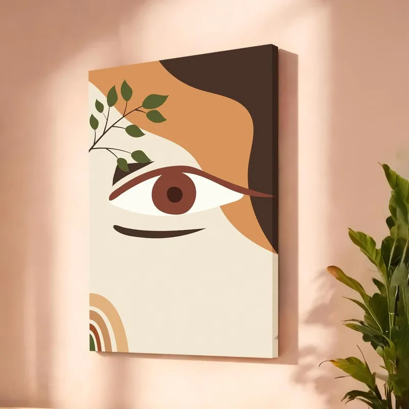 Earthy Eye Canvas Wall Art media 6