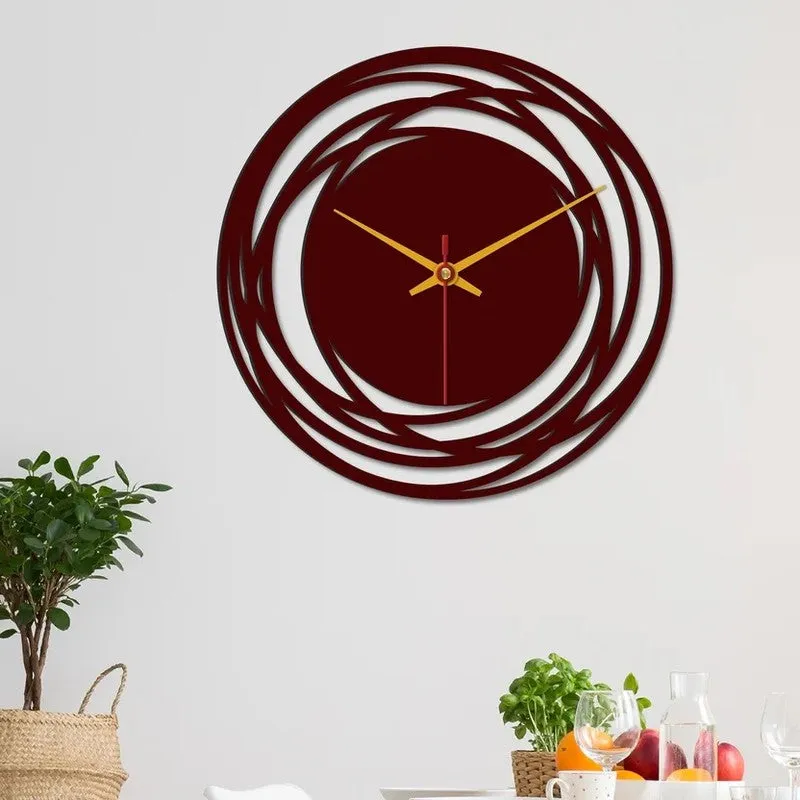 Orbit Loop Wooden Wall Clock media 4