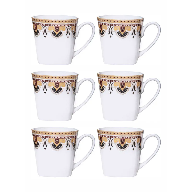 Sonaki Nisara Ethnic Bone China Tea Cup (180 mL Each) - Set Of Six media 3