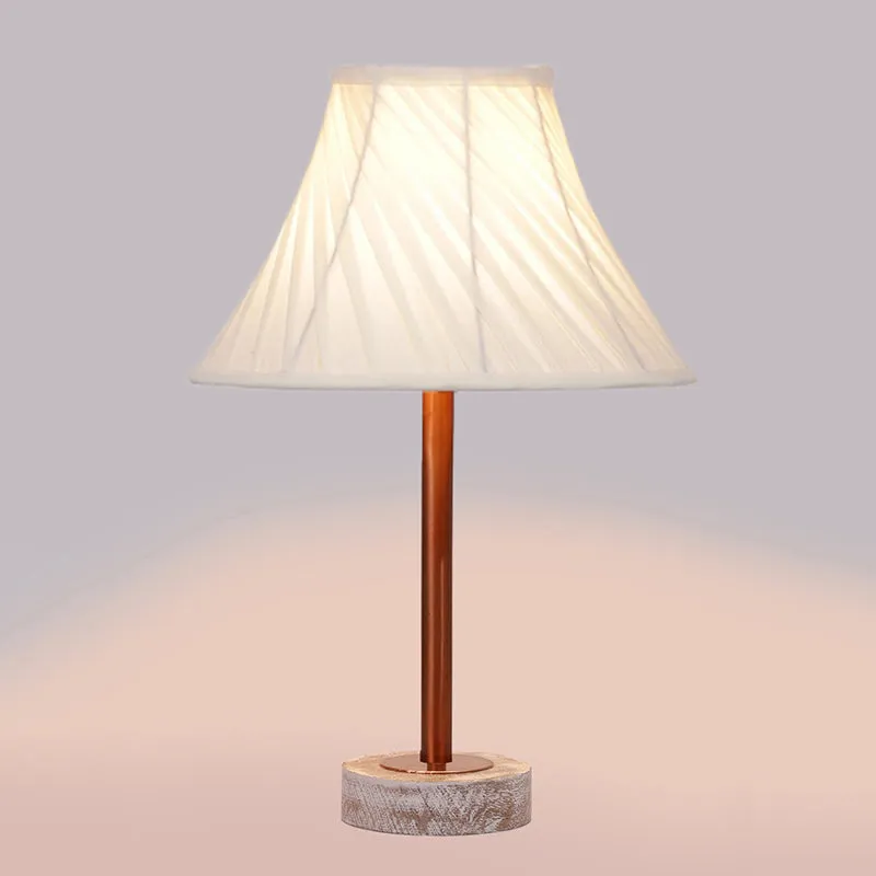 Twistra Rodin Wooden Table Lamp - Ivory,Copper,White media 5
