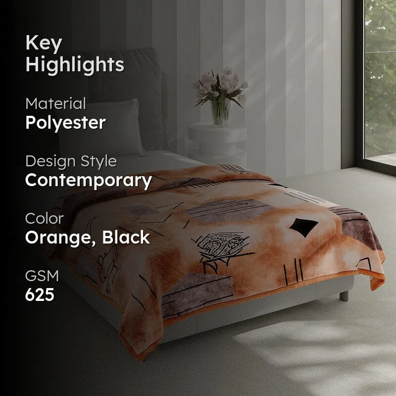 Monte Carlo Terracotta Dreamscape Blanket - 625 GSM media 2