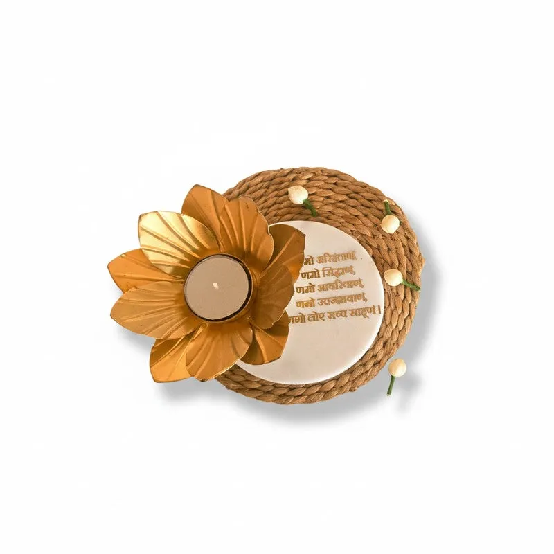 Bhavika Tea Light Candle Holder - White media 4