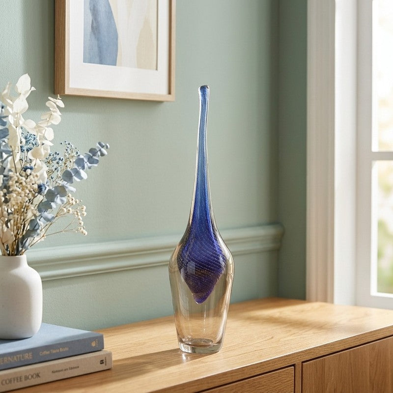 Ombrelle Drop Crystal Glass Showpiece
