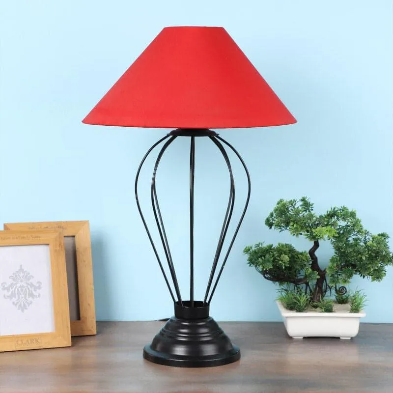 Ondine Maximus Fabric Table Lamp - Red,Black media 3