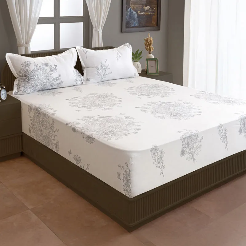 Swayam Pristine in White Bedsheet - 210 TC || Super Soft media 3