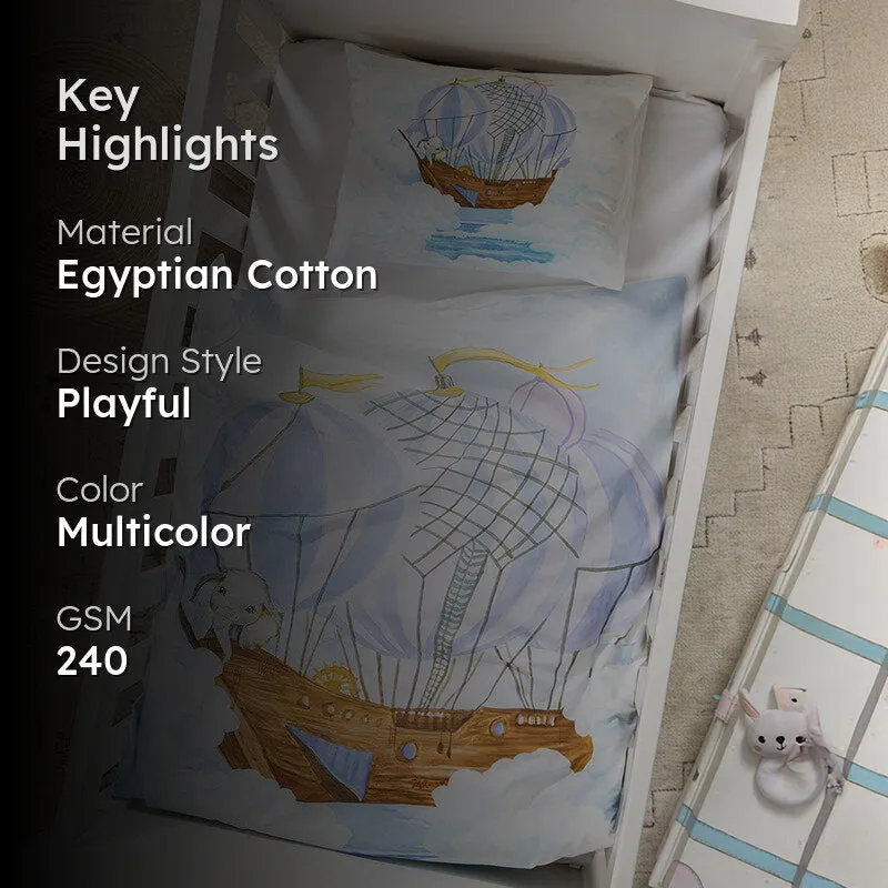 Sail Into Dreams Egyptian Cotton Bedding Set (200 TC) - Three Piece Set media 2