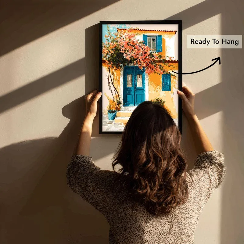 Serapha Canvas Wall Painting With Black Frame media 5