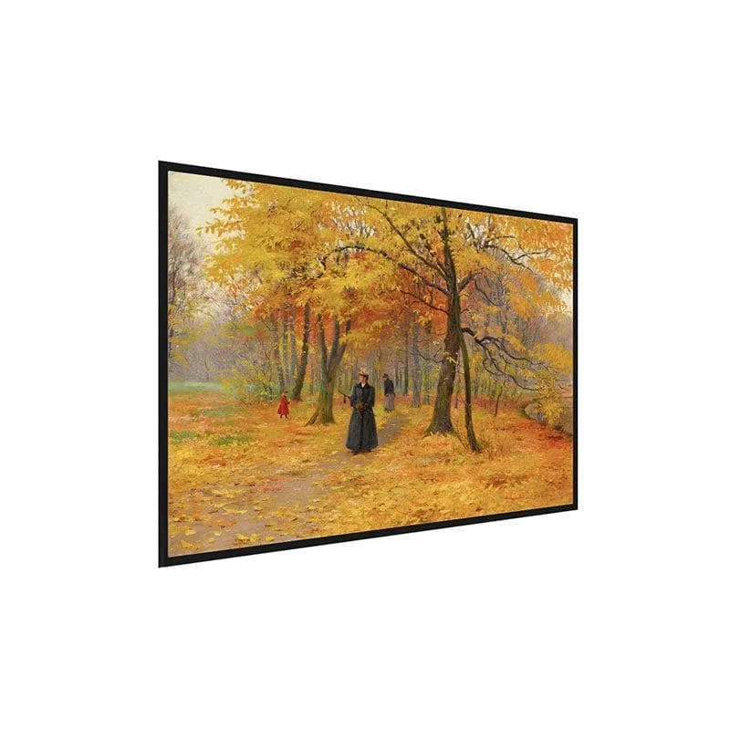 A Forest Walk Canvas Wall Painting - Black Frame media 3