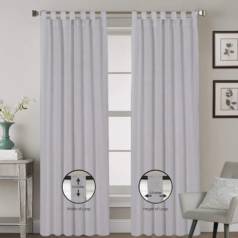 Esme Tab Top Medium Width Curtain - Silver media 9