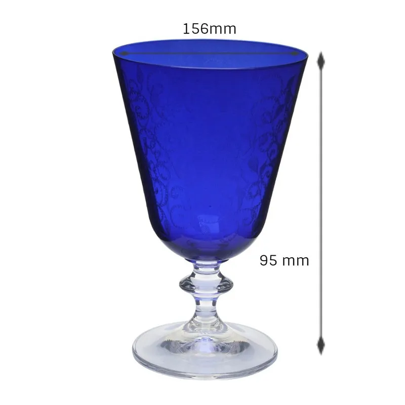 Layla Bohemia Crystal Goblet Glasses (350 ML) - Set of Six media 4