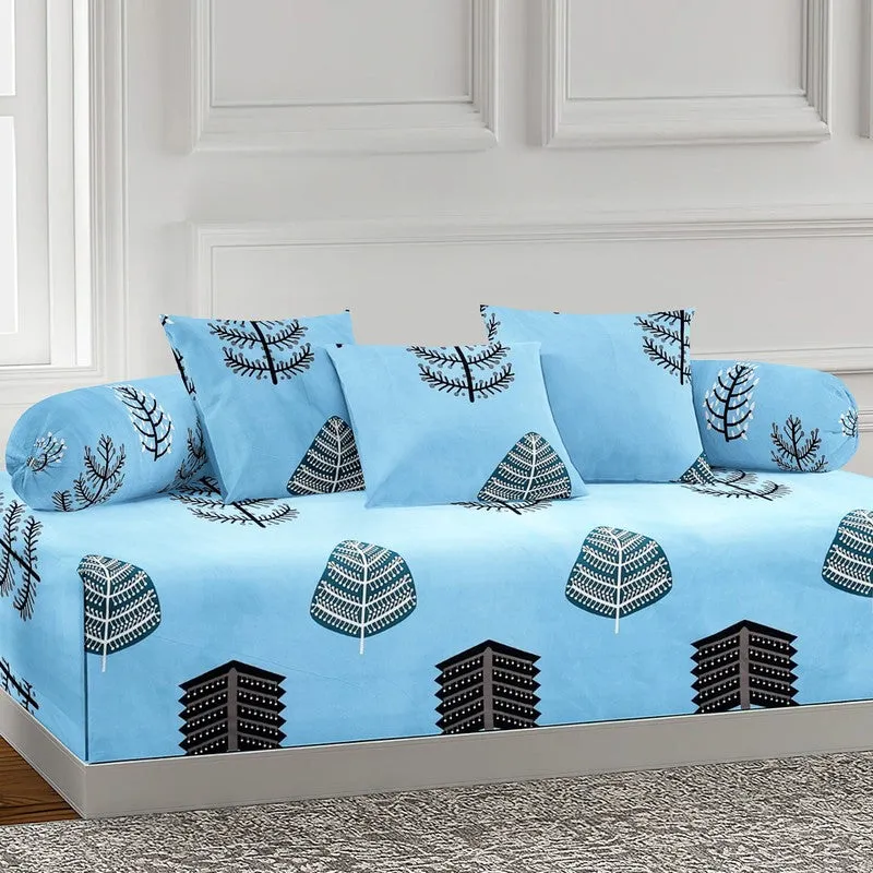 Elvara Printed Diwan Set - Six Piece Set media 3