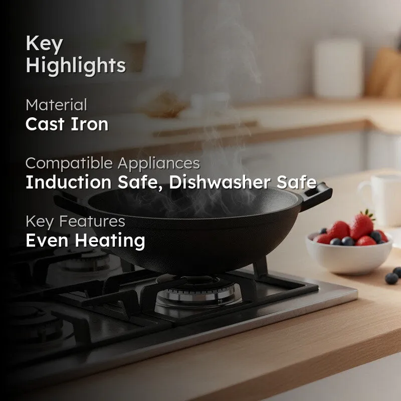 Widewok Cast Iron Kadhai media 2