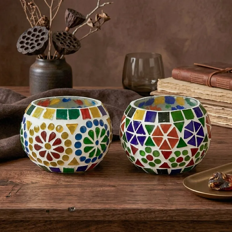 Ashta Tealight Candle Holder - Set Of Two media 4