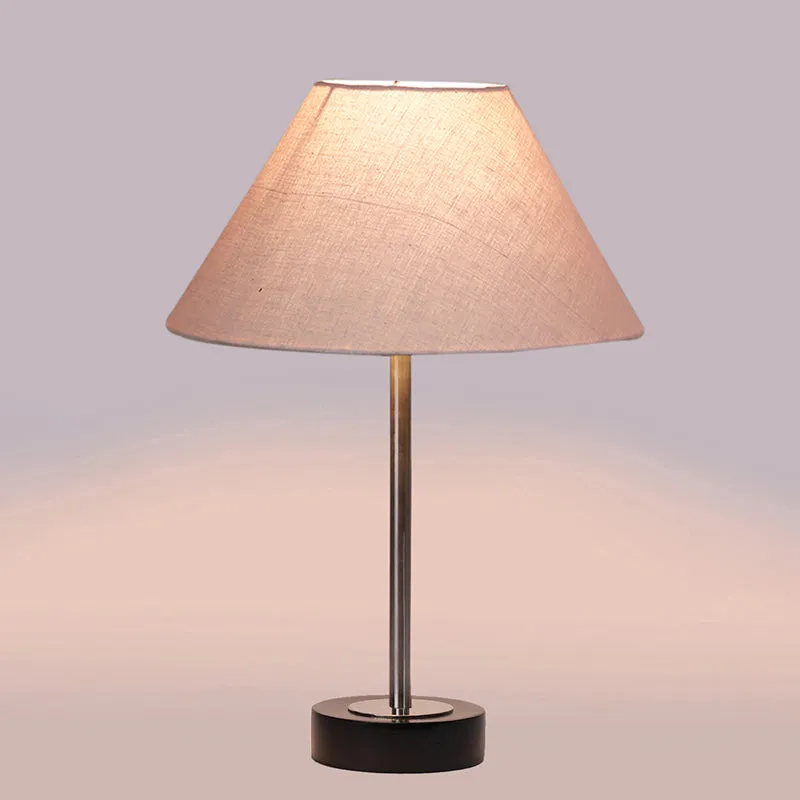 Cotin II Rodin Wooden Table Lamp - Grey,Silver,Black media 5