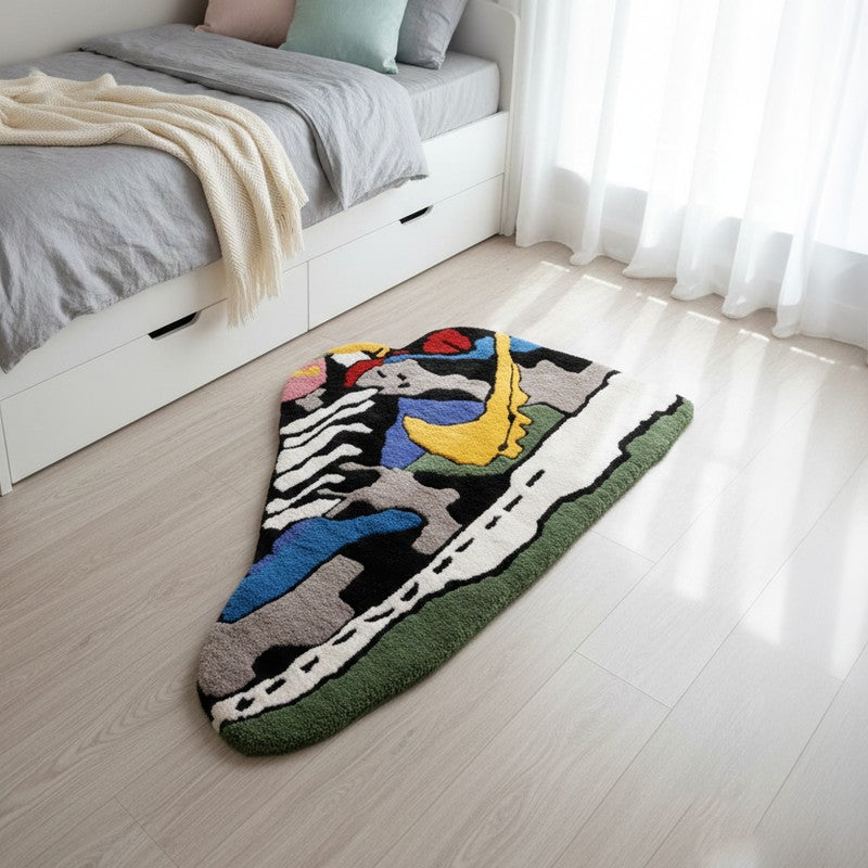 Sneakers I Wool Carpet - 3 x 5 ft