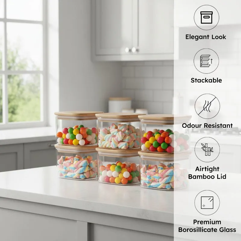 Packi Glass Jar (300 mL Each) - Set Of Six media 1