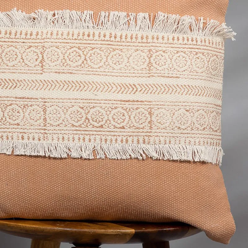 Tribe Strip Embroidered Cushion Cover media 3