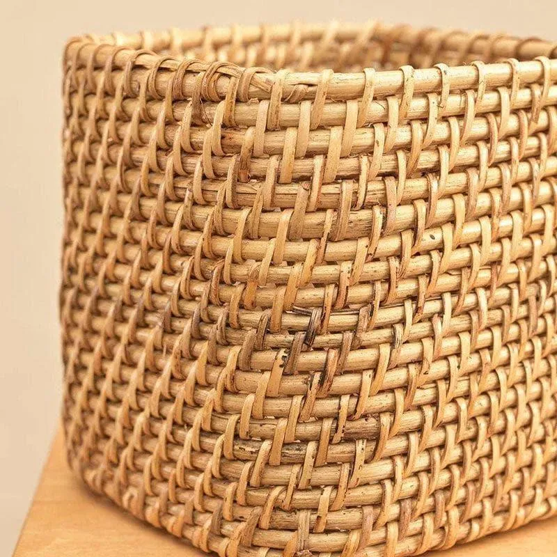 Ugaoo Square Cane Planter (15 CM) - Brown media 5