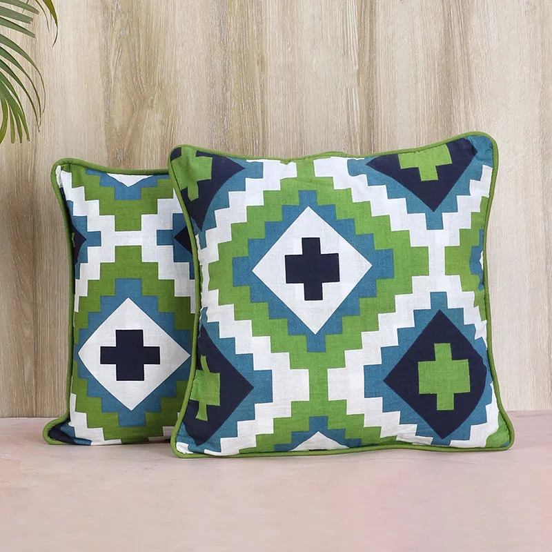 Swayam Tamara Printed Cushion Cover - Set of Two media 1