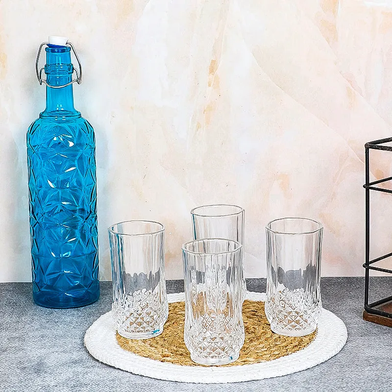 Zayden 1000 mL Water Bottle With 300 mL Glasses - Five Piece Set media 3