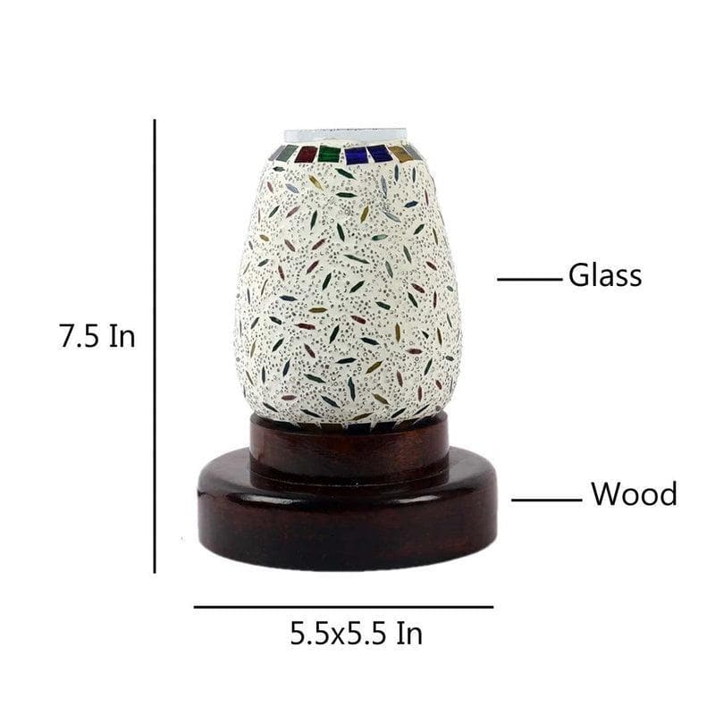 Soulful Mosaic Glass Table Lamp - Multicolor media 7