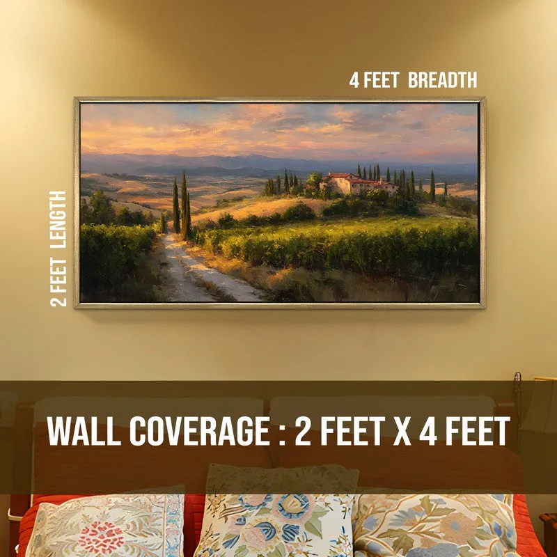 Sienna Skies Canvas Wall Painting With Frame media 8