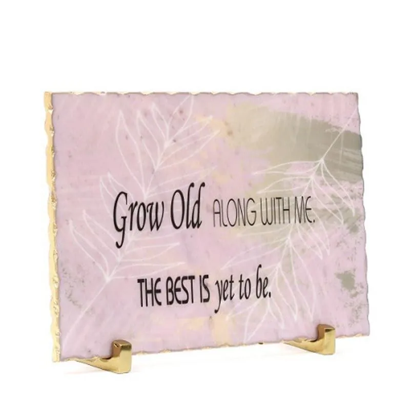 The Best Is Yet To Be Printed Marble Showpiece media 3
