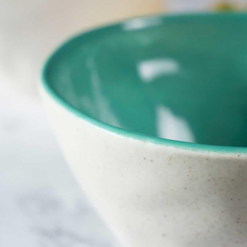 Turquoise Tranquility Serving Bowl media 4