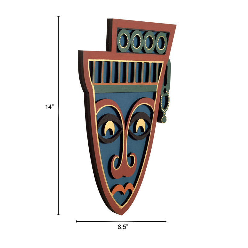 Indrachap Mask Wooden Wall Accent media 6