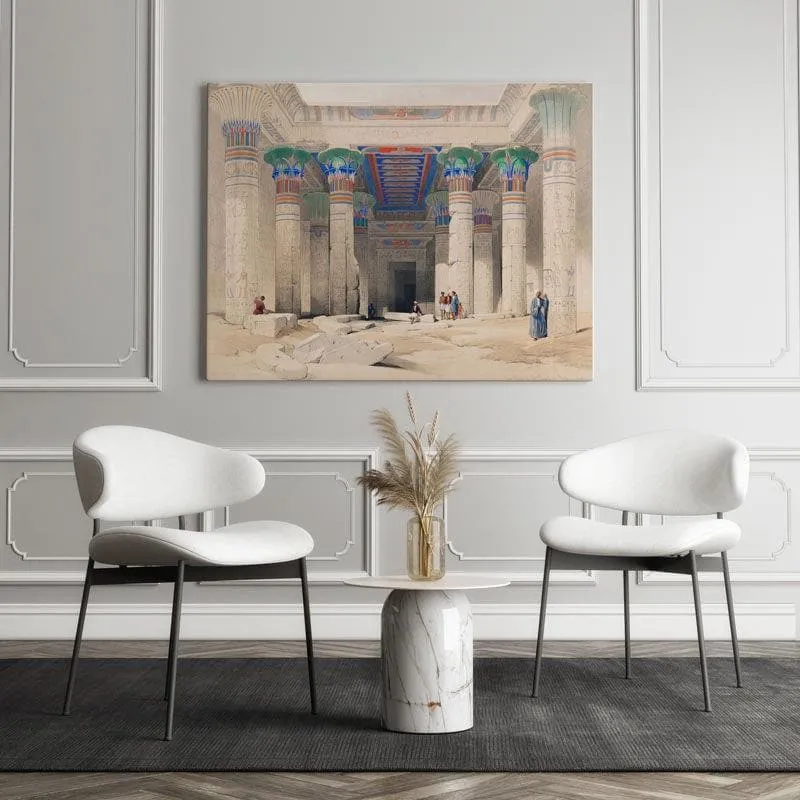 Egyptian Pillars Ancient Canvas Wall Painting - Gallery Wrap media 3