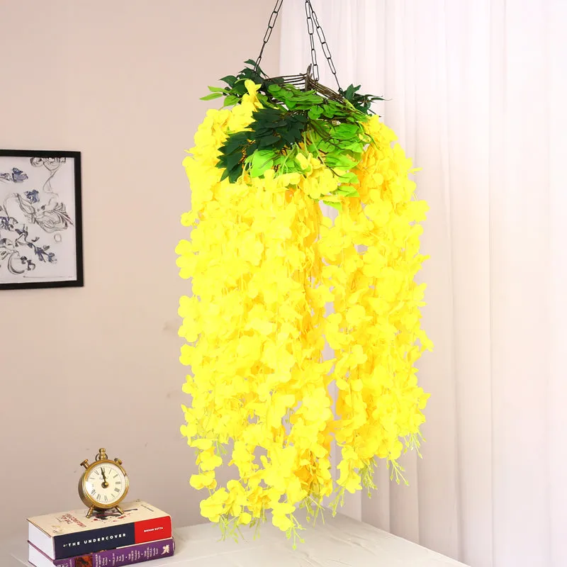 Perenna Artificial Orchid Bunch - Yellow media 1