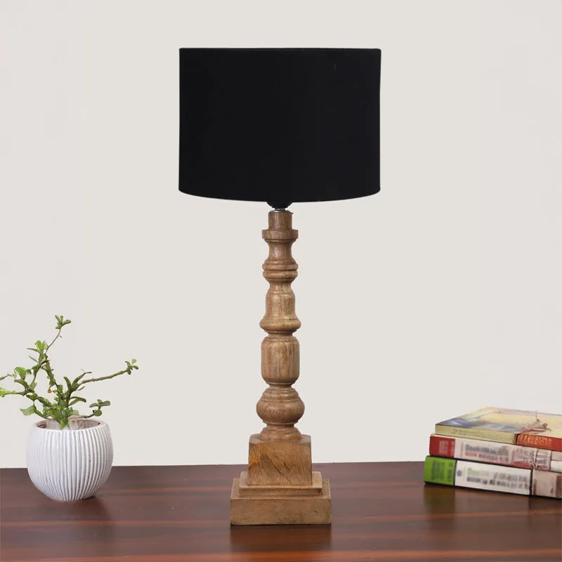 Cotin I Arbor Wooden Table Lamp - Black,Brown media 3