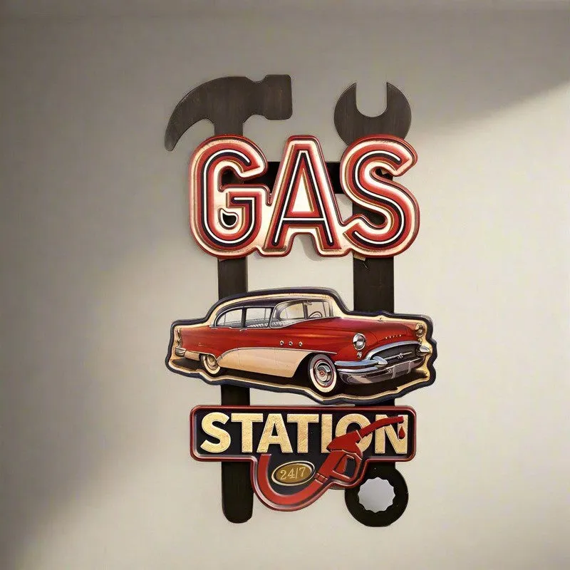 Gas Tool Retro Metal Wall Accent media 4