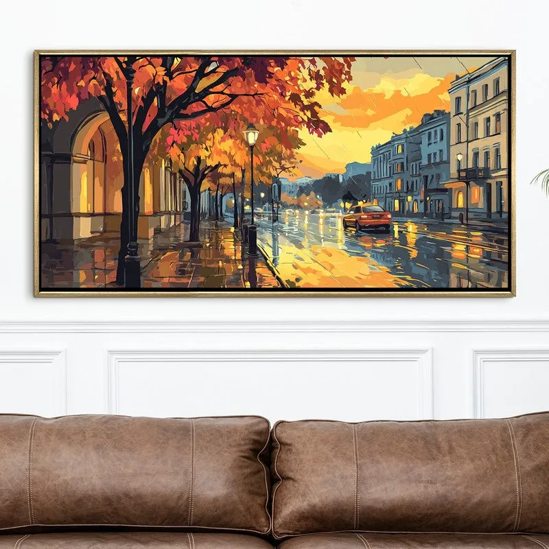 Wetlight Canvas Wall Painting With Frame media 4