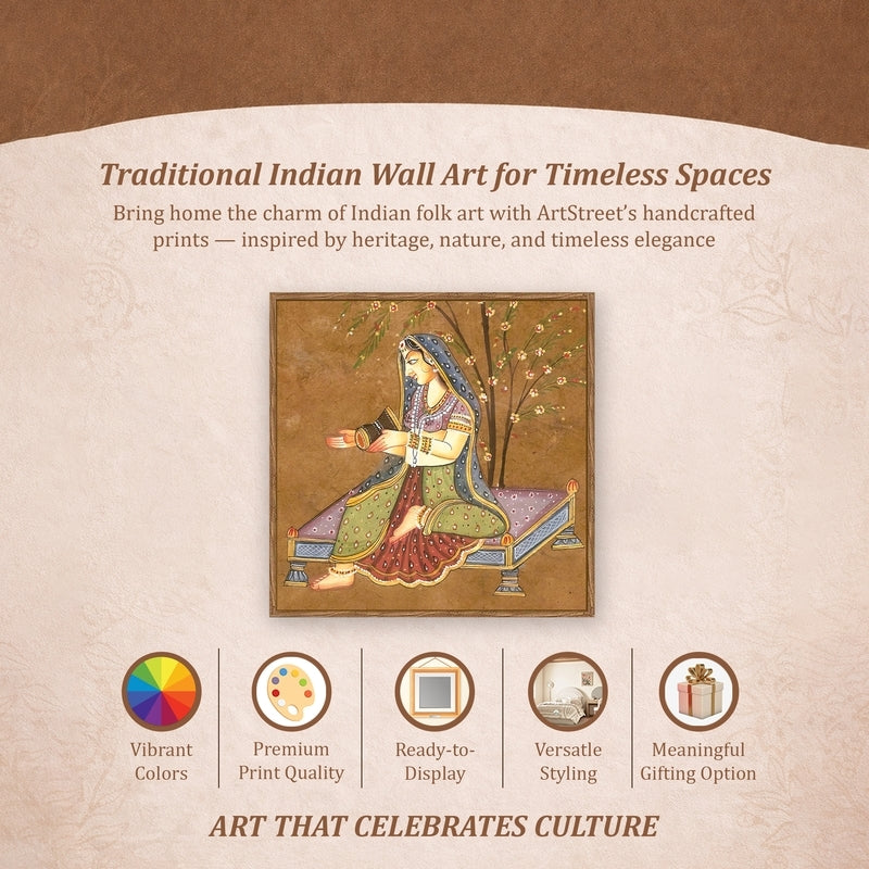 Indian Essence Canvas Wall Art With Frame